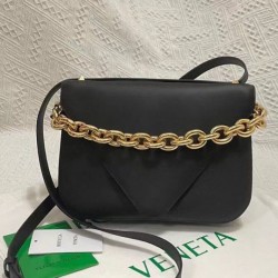 Bottega Veneta Mount Medium Envelope Borsa vitello nera Replica qualità specchio Replica Perfette Bottega Veneta Mount Medium Envelope Borsa vitello nera imitazioni