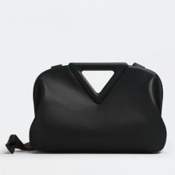 Replica Perfette Borsa  1:1 Bottega Veneta a punta media con manico superiore Nera  imitazioni