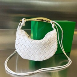 Bottega Veneta Mini Replica Perfetta Sardine agnello intrecciata bianca qualità specchio Replica Perfette Bottega Veneta Mini Perfetta Sardine agnello intrecciata bianca imitazioni