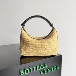 Bottega Veneta Mini Wallace Borse Firmate Replica Raffia Naturale qualità specchio Replica Perfette Bottega Veneta Mini Wallace Borse Firmate Raffia Naturale imitazioni