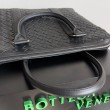 Cartella Grande Bottega Veneta Vitello Intrecciato Nero