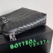 Cartella Grande Bottega Veneta Vitello Intrecciato Nero