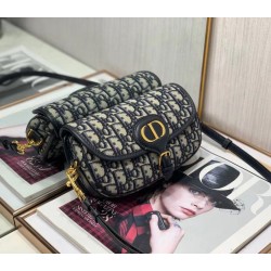 Borsa Dior Bobby East-West tela Dior Oblique blu Borsa Dior Bobby East-West tela Dior Oblique blu