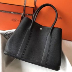 Replica Perfette Hermes Garden Party 36 Borse Imitazioni Nera Clemence vitello imitazioni