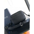 Dior Borsa a tracolla con cerniera Mini Rider 2.0 beige obliquo con pelle nera