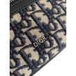 Dior Borsa a tracolla con cerniera Mini Rider 2.0 beige obliquo con pelle nera
