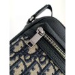 Dior Borsa a tracolla con cerniera Mini Rider 2.0 beige obliquo con pelle nera