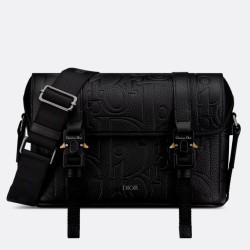 Riproduzione Fedele Dior Hit the Road Flap Messenger Borsa Nero Gravity imitazioni