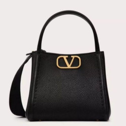 fedele Valentino Alltime Piccolo Borsa Nero vitello granata