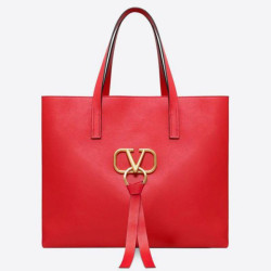 fedele Valentino Garavani Rosso Grande Vring Shopping Tote