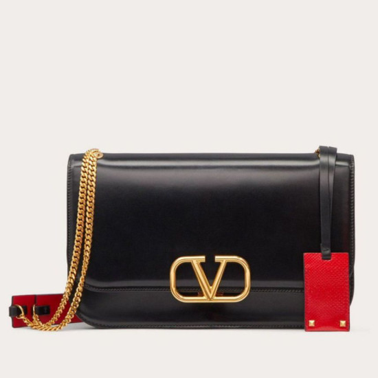 fedele Valentino Medium Vlock Borse a tracolla Nero Vitello fedele Valentino Medium Vlock Borse a tracolla Nero Vitello