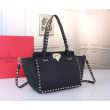 fedele Valentino Piccolo Rockstud Tote Nero Grained Calfskin fedele Valentino Piccolo Rockstud Tote Nero Grained Calfskin