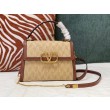 fedele Valentino Piccolo Vsling HandBorsa Chevron Raffia