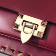 fedele Valentino Rockstud Crossbody Borse Imitazioni Rosso Vitello