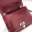 fedele Valentino Rockstud Crossbody Borse Imitazioni Rosso Vitello