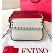 fedele Valentino Rockstud Pouch Borse Firmate Replica Bianco Granulato