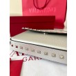 fedele Valentino Rockstud Pouch Borse Firmate Replica Bianco Granulato