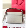 fedele Valentino Rockstud Pouch Borse Firmate Replica Bianco Granulato