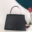 fedele Valentino Vsling HandBorse Replica Alta Qualità Nero Vitello Granato