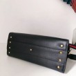 fedele Valentino Vsling HandBorse Replica Alta Qualità Nero Vitello Granato