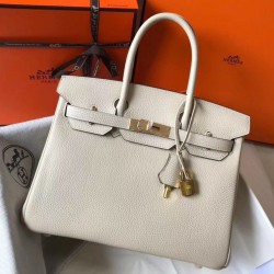 Replica Perfette Hermes Birkin 30cm Borsa Beton Clemence imitazioni