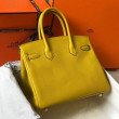 Hermes Birkin 30cm Borsa Gialla Clemence Hermes Birkin 30cm Borsa Gialla Clemence