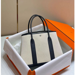 Hermes Garden Party 36cm Borse Imitazioni Toile e Nero