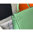 Hermes Kelly 25cm Sellier Borsa Vert Criquet Epsom Hermes Kelly 25cm Sellier Borsa Vert Criquet Epsom