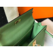 Hermes Kelly 25cm Sellier Borsa Vert Criquet Epsom Hermes Kelly 25cm Sellier Borsa Vert Criquet Epsom