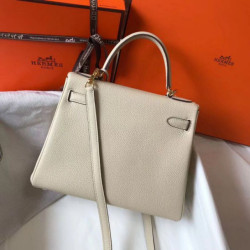 Hermes Kelly 28cm Retourne Borse Replica Alta Qualità Beton Clemence