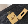 Hermes Kelly 28cm Retourne Borsa Nero Clemence Hermes Kelly 28cm Retourne Borsa Nero Clemence