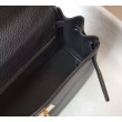 Hermes Kelly 28cm Retourne Borsa Nero Clemence Hermes Kelly 28cm Retourne Borsa Nero Clemence