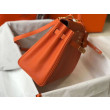 Hermes Kelly 32cm Retourne Borsa Arancione Clemence Hermes Kelly 32cm Retourne Borsa Arancione Clemence