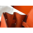 Hermes Kelly 32cm Retourne Borsa Arancione Clemence Hermes Kelly 32cm Retourne Borsa Arancione Clemence