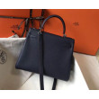 Hermes Kelly 32cm Retourne Borsa Blu Navy Clemence Hermes Kelly 32cm Retourne Borsa Blu Navy Clemence