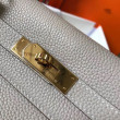 Hermes Kelly 32cm Retourne Borsa Grigio Perla Clemence Hermes Kelly 32cm Retourne Borsa Grigio Perla Clemence