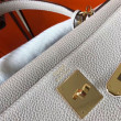 Hermes Kelly 32cm Retourne Borsa Grigio Perla Clemence Hermes Kelly 32cm Retourne Borsa Grigio Perla Clemence