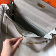 Hermes Kelly 32cm Retourne Borsa Grigio Perla Clemence Hermes Kelly 32cm Retourne Borsa Grigio Perla Clemence