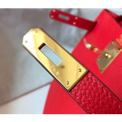 Hermes Kelly 32cm Retourne Borsa Replica 1:1 Rossa Clemence