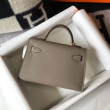 Hermes Kelly Mini II Borsa Gris Asphalt Epsom Hermes Kelly Mini II Borsa Gris Asphalt Epsom