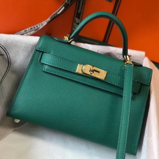Hermes Kelly Mini II Borsa Malachite Epsom Hermes Kelly Mini II Borsa Malachite Epsom