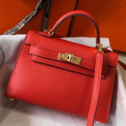 Hermes Kelly Mini II Bora Pari all'originale replica Rouge Casaque Epsom