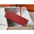 Hermes Kelly Mini II Qualità superiore replica Rouge Vif Epsom Hermes Kelly Mini II Qualità superiore replica Rouge Vif Epsom