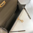 Hermes Kelly Mini II Borsa Taupe Embossed Crocodile Hermes Kelly Mini II Borsa Taupe Embossed Crocodile