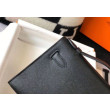 Hermes Kelly Pochette Imitazioni borse griffate Nero Epsom
