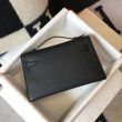 Hermes Kelly Pochette Imitazioni borse griffate Nero Epsom