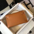 Hermes Kelly Pochette Borse Replica Oro Epsom