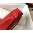 Hermes Kelly Pochette Borsa Rosso Epsom