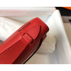 Hermes Kelly Pochette Borsa Rosso Epsom