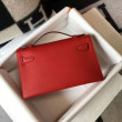 Hermes Kelly Pochette Borsa Rosso Epsom